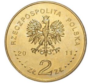 2 злотых 2011 года Польша «Польские футбольные клубы — Полония Варшава» — Фото №2