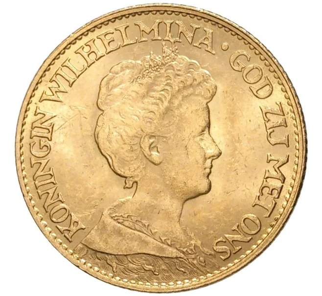 Монета 10 гульденов 1917 года Нидерланды (Артикул M2-58226)