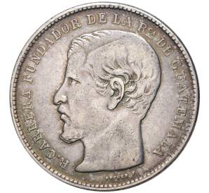 1 песо 1867 года Гватемала — Фото №1