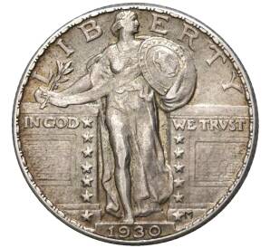 1/4 доллара (25 центов) 1930 года США — Фото №1