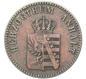 3 пфеннига 1864 года Ангальт-Бернбург — Фото №2