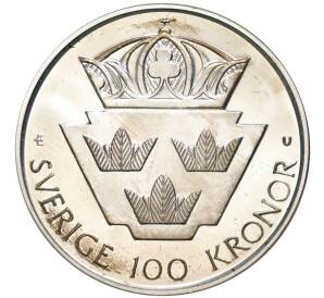 100 крон 1985 года Швеция «Международный год молодежи» — Фото №2