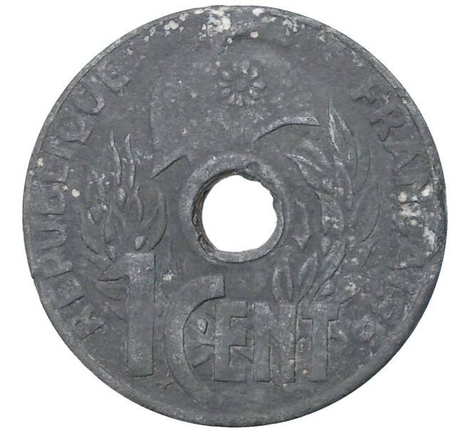 Монета 1 цент 1941 года Французский Индокитай (Артикул K11-80763)