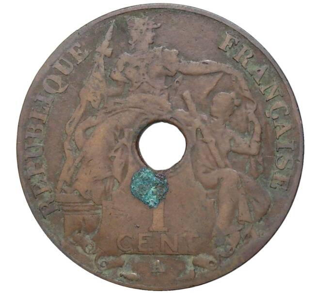 Монета 1 цент 1913 года Французский Индокитай (Артикул K11-80775)