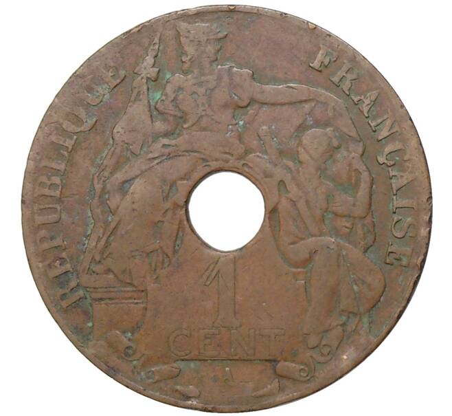Монета 1 цент 1917 года Французский Индокитай (Артикул K11-80776)