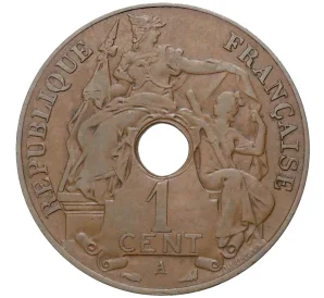 1 цент 1930 года Французский Индокитай