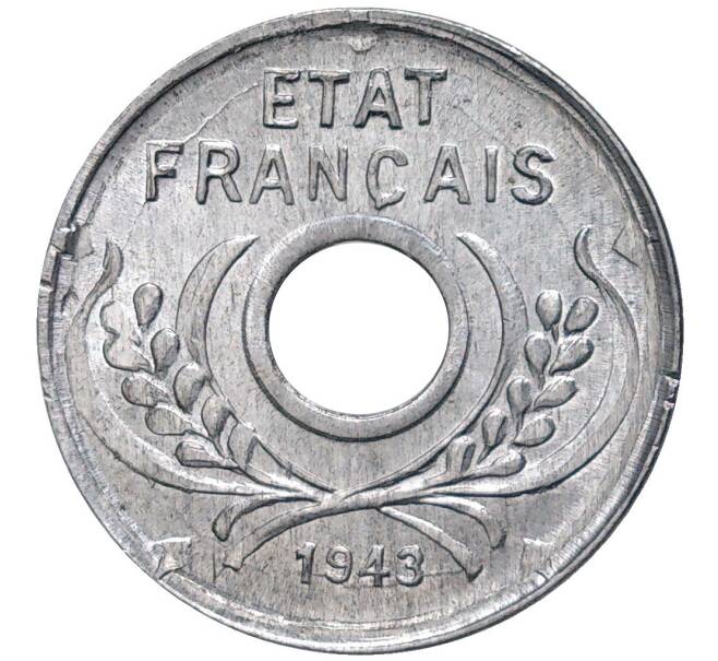 5 центов 1943 года Французский Индокитай (Артикул K11-80821)