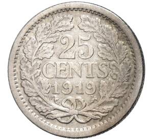 25 центов 1919 года Нидерланды