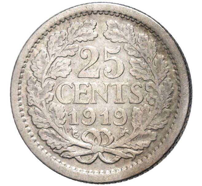 Монета 25 центов 1919 года Нидерланды (Артикул: M2-58315) — Фото №1