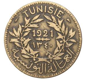 2 франка 1921 года Тунис (Французский протекторат)