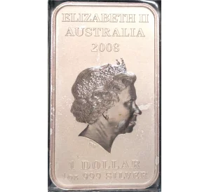 1 доллар 2008 года Австралия «Черепаший сон»