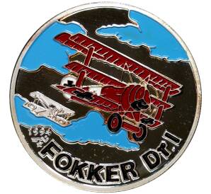 10 песо 1994 года Куба «Знаменитые самолеты — Fokker Dr.I»