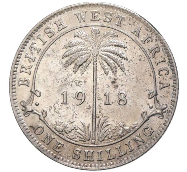 Монета 1 шиллинг 1918 года Британская Западная Африка (Артикул K11-81039)
