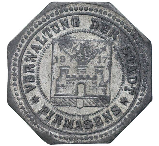 Монета 50 пфеннигов 1917 года Германия — город Пирмазенс (Нотгельд) (Артикул K11-81081)