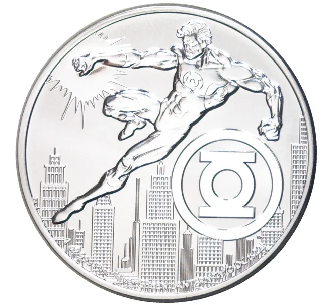 Монета 2 доллара 2022 года Ниуэ «DC Comics — Зеленый фонарь» (Артикул M2-58349)