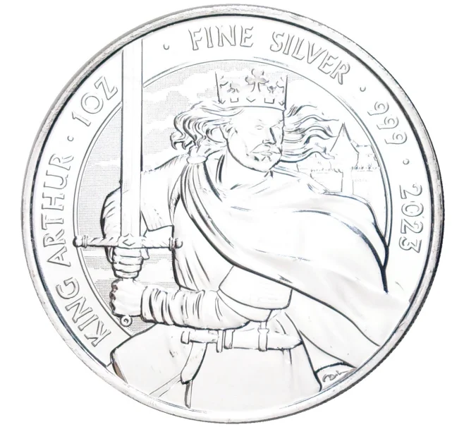 Монета 2 фунта 2023 года Великобритания «Король Артур» (Артикул M2-58350)
