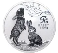 Монета 2 доллара 2023 года Австралия «Китайский гороскоп — Год кролика» (Артикул M2-58353)