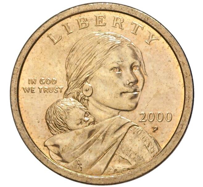 Монета 1 доллар 2000 года P США «Парящий орел» (Сакагавея) (Артикул K11-81132)