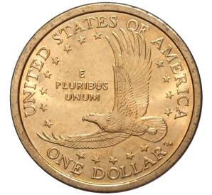 1 доллар 2000 года P США «Парящий орел» (Сакагавея)