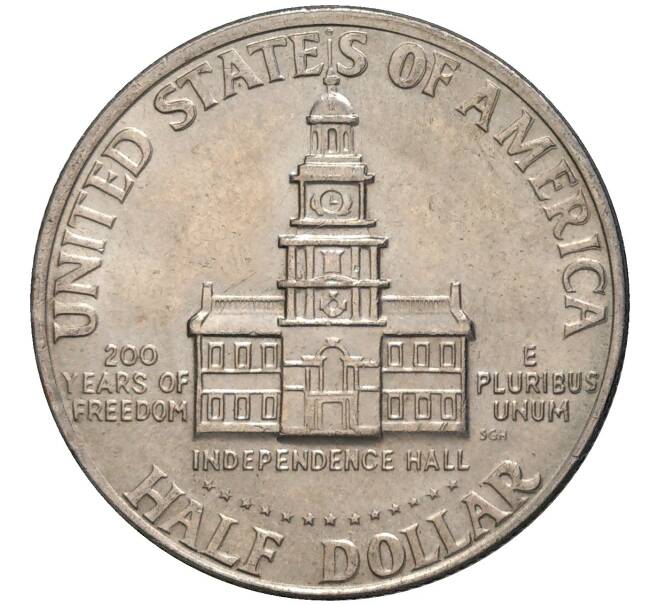 Монета 1/2 доллара (50 центов) 1976 года D США «200 лет Независимости» (Артикул K11-81180)