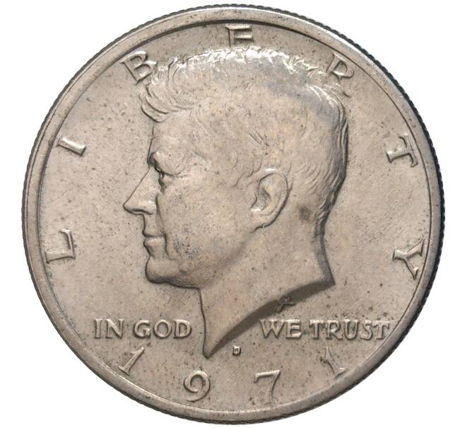 Монета 1/2 доллара (50 центов) 1971 года D США (Артикул K11-81240)