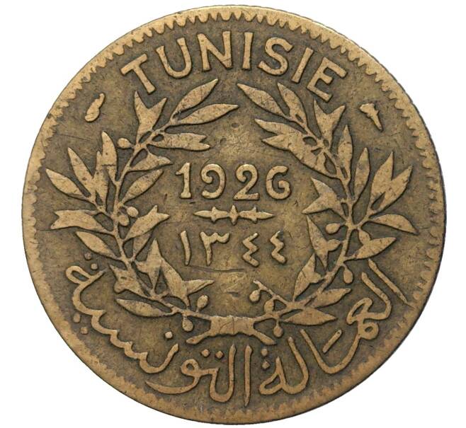 Монета 1 франк 1926 года Тунис (Французский протекторат) (Артикул K11-81349)