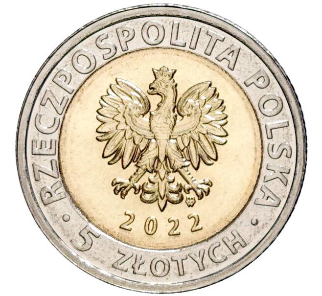 Монета 5 злотых 2022 года Польша «Открой для себя Польшу — Бенедиктинский монастырь Святого Креста» (Артикул M2-58354)