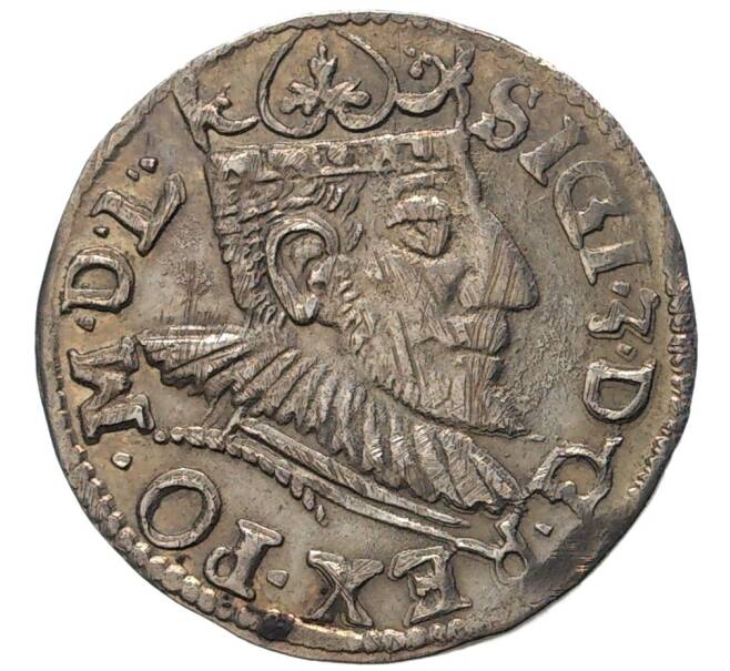 Монета 3 гроша 1592 года Польша (Артикул K1-4172)