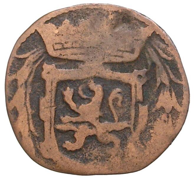 Монета 1 дуит 1629 года Нидерланды — провинция Оверейссел (Артикул K1-4186)