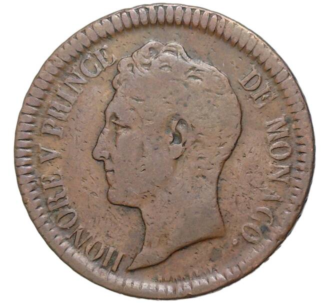 Монета 1 десим 1838 года Монако (Артикул K11-81369)