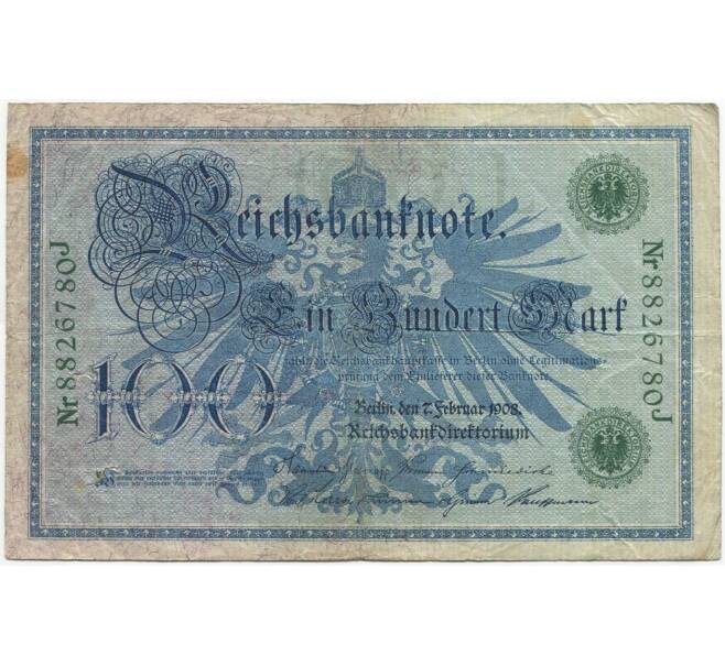 Банкнота 100 марок 1908 года Германия (Артикул B2-10108)