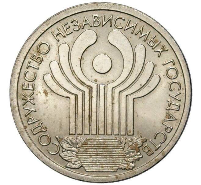 1 рубль 2001 года СПМД «10 лет СНГ» (Артикул K11-81577)