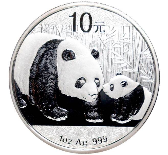 Монета 10 юаней 2011 года Китай «Панда» (Артикул K27-81223)