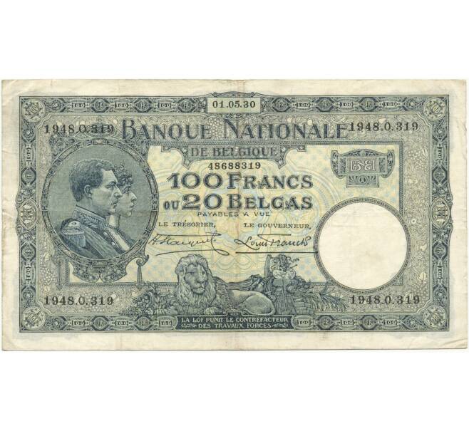 Банкнота 100 франков 1930 года Бельгия (Артикул: K11-81734) — Фото №1