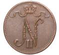 Монета 1 пенни 1915 года Русская Финляндия (Артикул M1-48539)