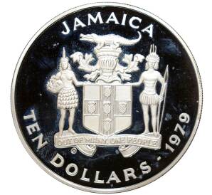 10 долларов 1979 года Ямайка «Международный год детей»