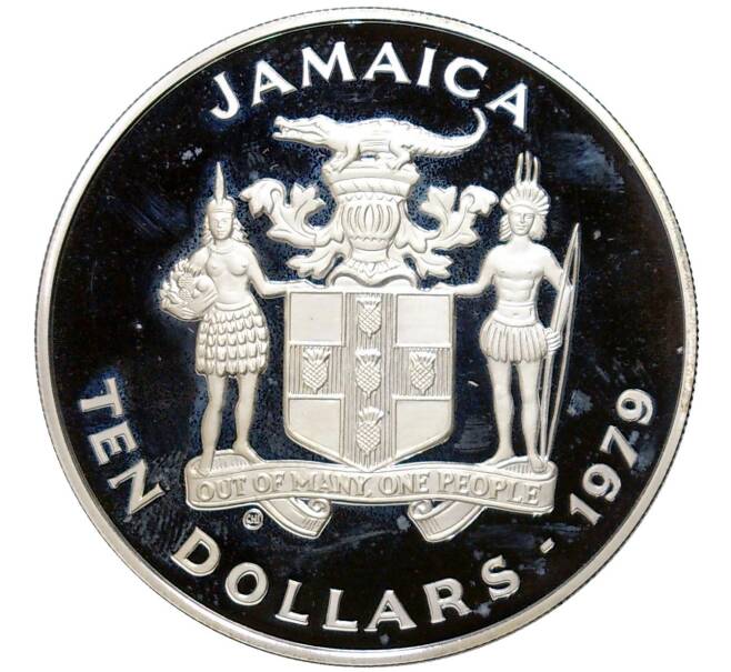 Монета 10 долларов 1979 года Ямайка «Международный год детей» (Артикул K11-81807)