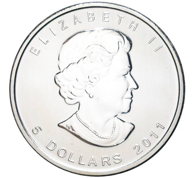 Монета 5 долларов 2011 года Канада «Кленовый лист» (Артикул K11-81818)