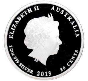 50 центов 2013 года Австралия «Китайский гороскоп — Год змеи»