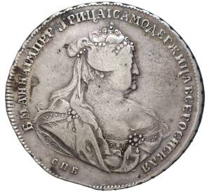 1 рубль 1739 года СПБ — Фото №1