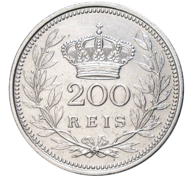 Монета 200 рейс 1909 года Португалия (Артикул K27-81500)