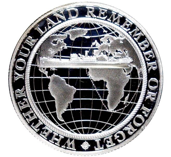 Монета 1/2 кроны 2016 года Гибралтар «Битва за Атлантику» (Артикул M2-58467)