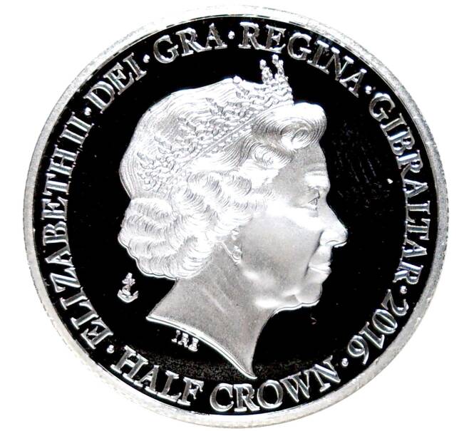 Монета 1/2 кроны 2016 года Гибралтар «Битва за Атлантику» (Артикул M2-58468)