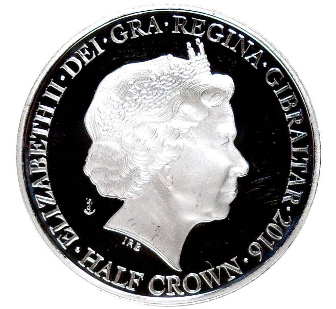 Монета 1/2 кроны 2016 года Гибралтар «Битва за Атлантику» (Артикул M2-58469)