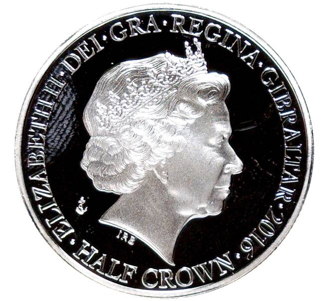 Монета 1/2 кроны 2016 года Гибралтар «Битва за Атлантику» (Артикул M2-58470)