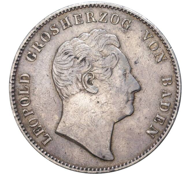 Монета 2 талера 1852 года Баден (Артикул M2-58484)