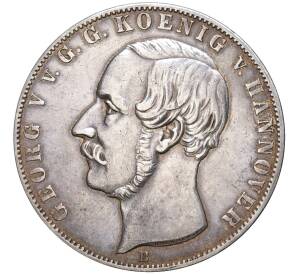 2 талера 1854 года Ганновер — Фото №1