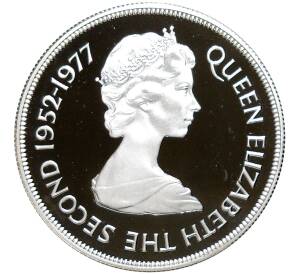 25 рупий 1977 года Британский Маврикий «25 лет правлению Королевы Елизаветы II»