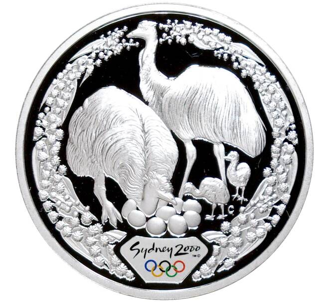 Монета 5 долларов 2000 года Австралия «Олимпийские игры 2000 в Сиднее — Эму с птенцами» (Артикул M2-58674)
