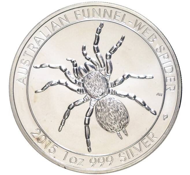 Монета 1 доллар 2015 года Австралия «Австралийский воронковый паук» (Артикул M2-58685)